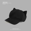 Korean Version of Cute Cat Ears Hat for Women Octagonal Hat British Retro Sweet Duck Tongue Beret  Japanese Newsboy Hat for Men