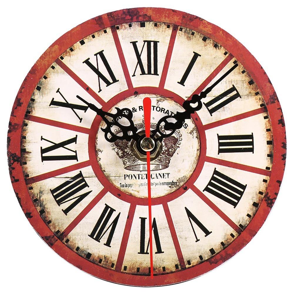 Battery Operated Wall Clock Quartz Movement Wood Wall Clock Artistic Decorative Wall Clock Bedroom