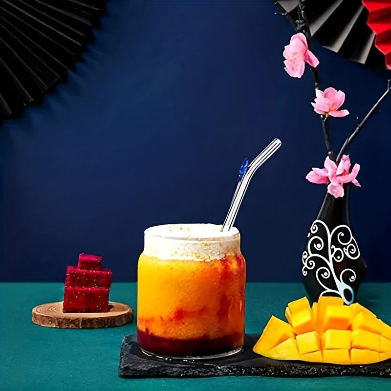 7 шт./компл. прозрачные стеклянные соломинки «Бабочка» — многоразовые, можно мыть в посудомоечной машине — в комплект входят 2 чистящие щетки