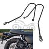 Кронштейн для черной седельной сумки и задний багажник для Triumph T100/120