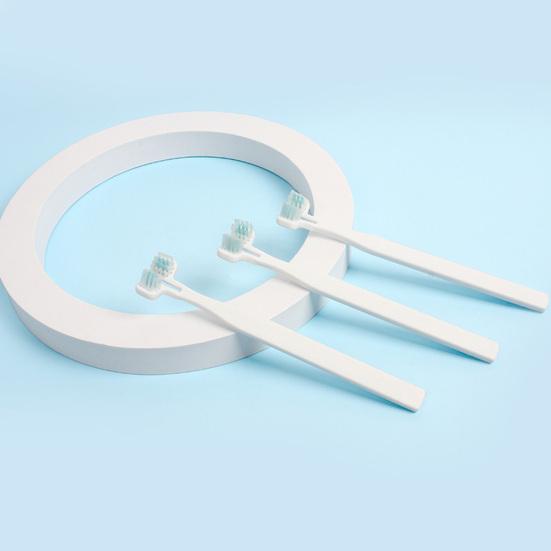 Зубная щетка для домашних животных, мягкая щетина, двойная головка, уход за зубами, эргономичная ручка, удобные чистые зубы