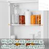 Acrylic Shelves Medicines Cabinet Replacement with Smooth Surfaces for Bathroom Kitchen Supplies