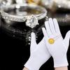 1 пара Роскошные выставочные перчатки Мягкие удобные варежки Перчатки устойчивые к царапинам для ювелирных витрин