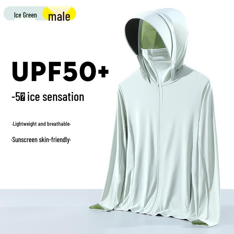 Женская ветровка с защитой от УФ-излучения UPF50+ - Дышащая, летняя, с черным клеевым козырьком, из ледяного шелка.