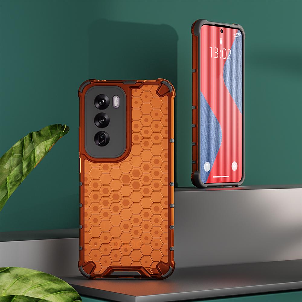 KEYSION Противоударный бронированный чехол для OPPO Reno 12 Pro 5G Мягкий силиконовый + прозрачный сотовый чехол для телефона OPPO Reno12 5G