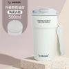 Coffee Cup Ceramic Liner Coated Thermos Cup For Women, Portable Accompanying Boys, Straw Outside, Double Drink Cold Water Cup