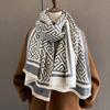 Winter New 2023 Cashmere Fashion Warm Scarf, Student Couple Air Conditioned Shawl