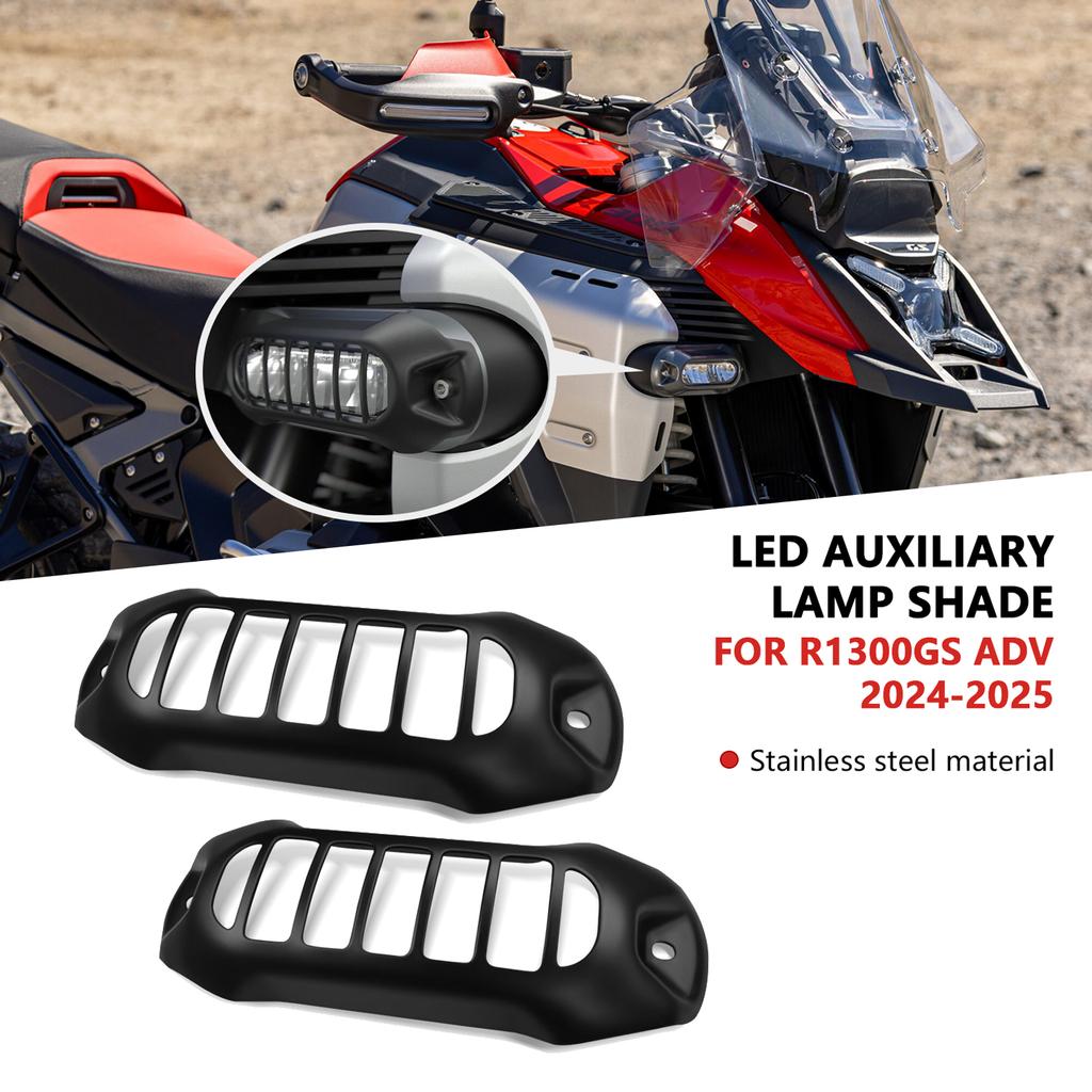 For Motorcycle Accessories LED Auxiliary Light Cover Lamp Protection Guard Grille R1300GS ADV 2025 R 1300 GS Adventure 2024