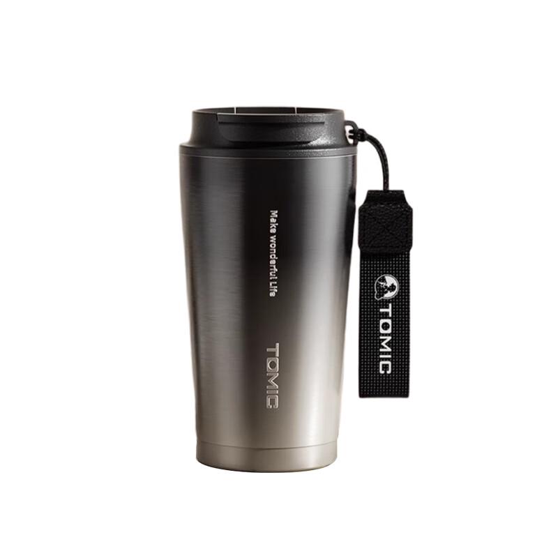 Temi 316 Stainless Steel Insulated Coffee Cup with Straw (500ml)