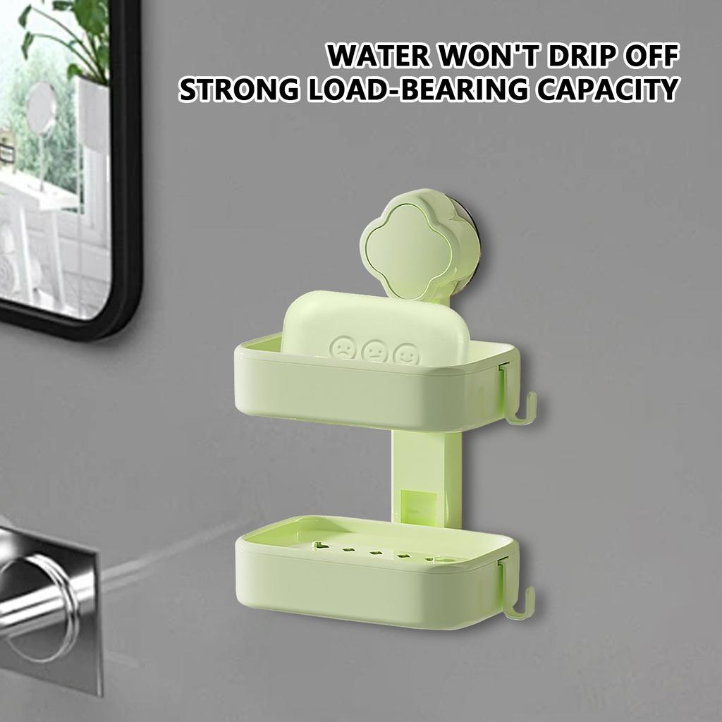 Пластиковая мыльница с присоской Мыльница для умывальника настенная без перфоратора Мыльница настенная Мыльница