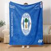Athletic League  Flannel Blanket, Soft Polyester, Modern Design, All-Season for Camping, Travel, Gifts for holidays or birthdays