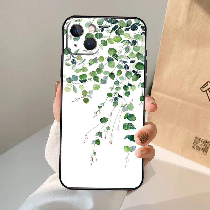 Чехол для телефона с эвкалиптом и лавандой для iPhone 17 Air 16 14 13 12 11 15 Pro Max 13 12 mini 15 16 Plus 16e Чехол Coque