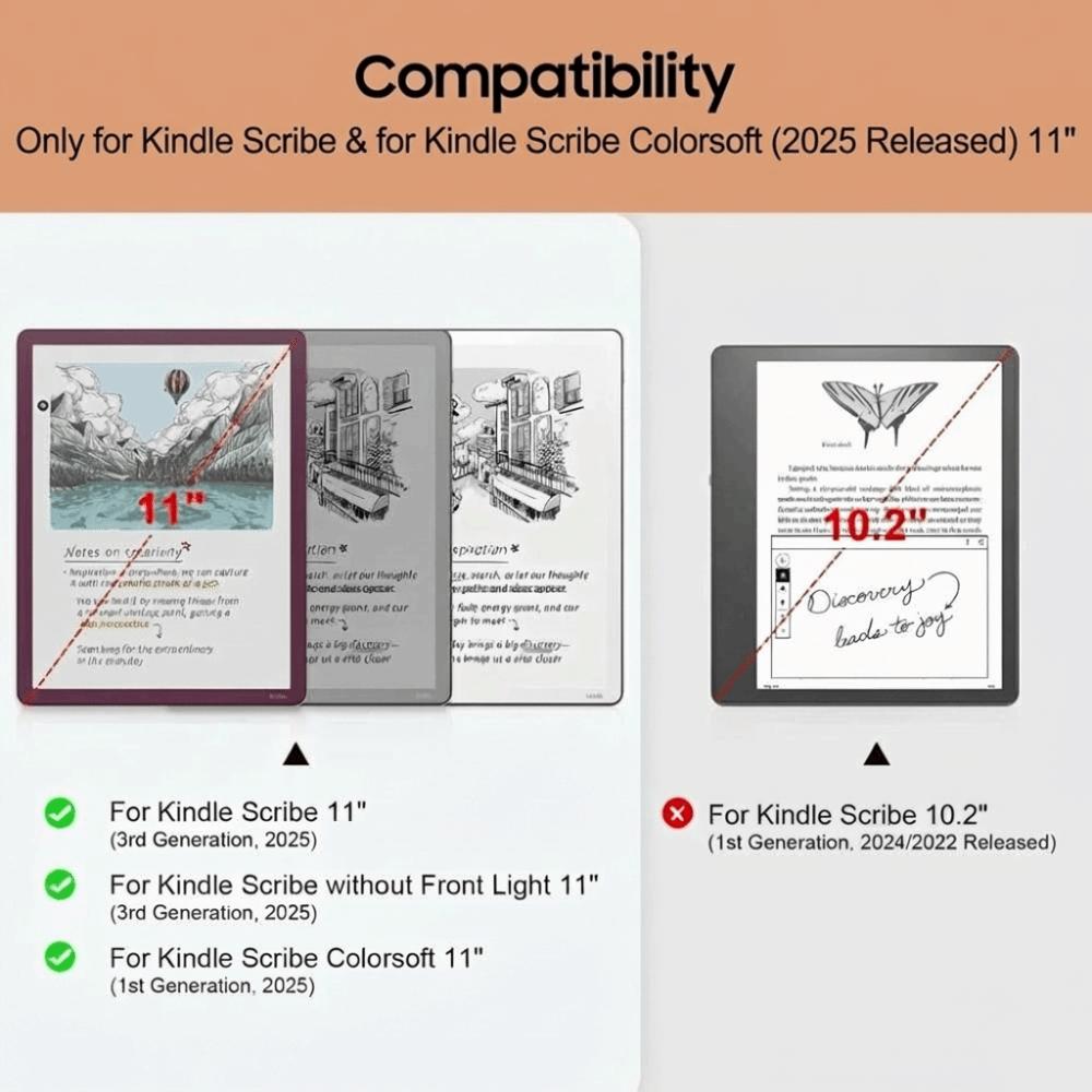 Multi-folding Stand eReader Cover Protective Case for Kindle Scribe Colorsoft 11 inch (2025)