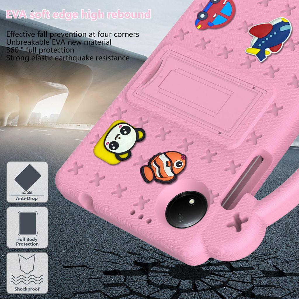 Мультяшный противоударный чехол-подставка Bebe Bear для 4G-планшета Xiaomi Redmi Pad SE 8.7"