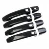 Door Handle Cover For Chevrolet Silverado GMC Sierra 2015- Glossy Black Carbon Fiber Chrome Car Trim Styling Accessories