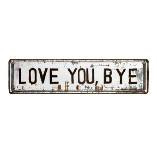 Люблю тебя Пока Винтажная Металлическая Настенная Табличка Ретро Рустикальный Стиль Настенное Искусство Табличка для Дома Бара Коридора Прихожей Декор Гаражных Ворот