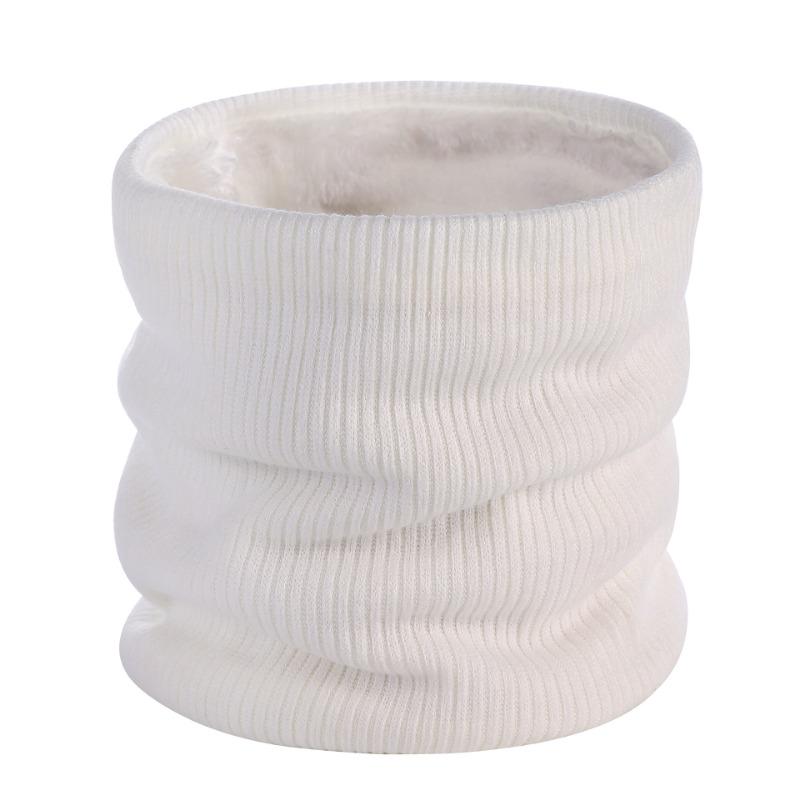 New Winter Warm Scarf Outdoor Sports Outer Neck Cover Couple Solid Color Velvet Cover