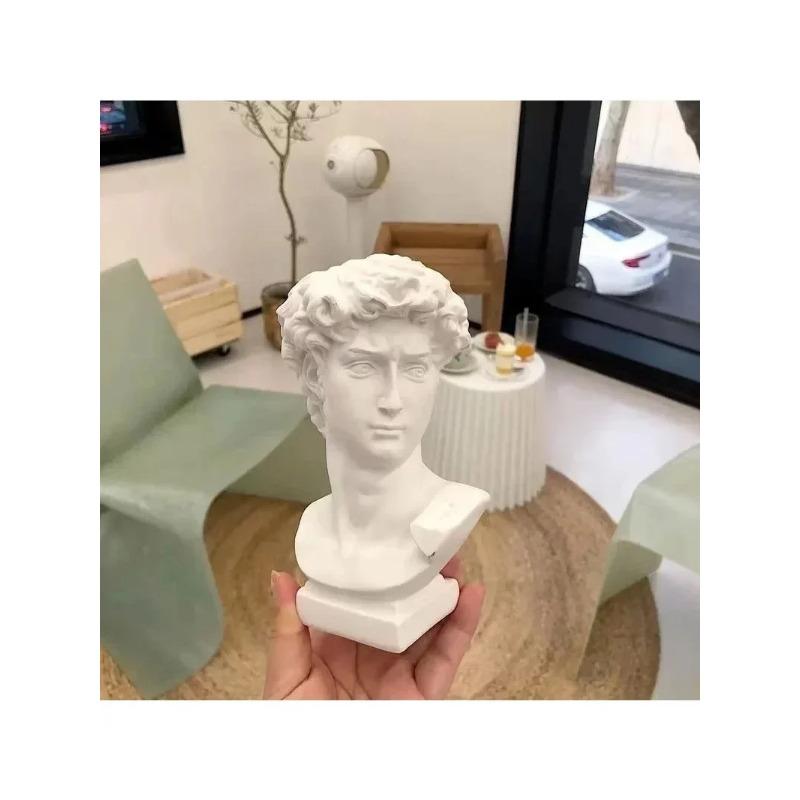 Креативный держатель для ручек из смолы, скульптура Давида, портретная статуэтка, органайзер для стола, коробка для хранения, предметы искусства, настольный декор, офисные принадлежности