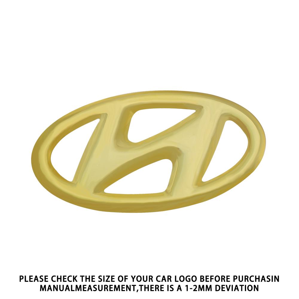 ABS Car Steering Wheel Center Emblem Sticker For Hyundai Tucson Elantra Accent i40 i30 i10 i20 Veloster Auto Interior Decoratio E7
