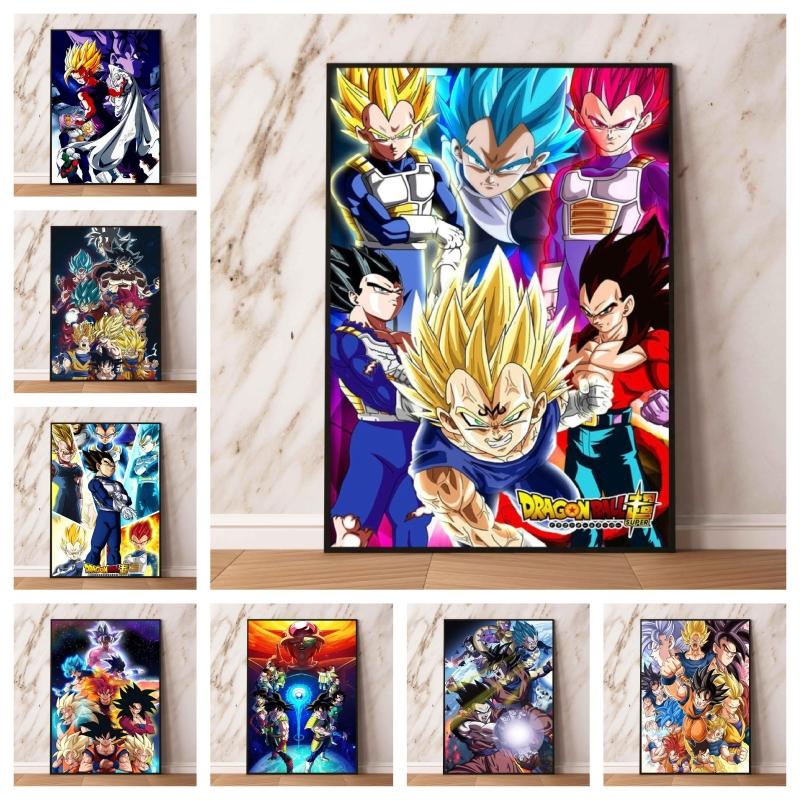Картина на холсте Dragon Ball Vegeta, декоративный подарок, модульная печать, классическая декоративная живопись, постер, игра