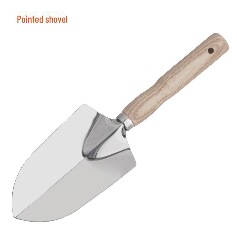 В наличии: Садовая лопата из нержавеющей стали для посадки и использования на открытом воздухе, идеально подходит для цветной капусты и других овощей.