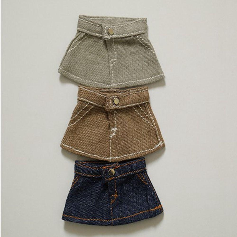 Mini Princess Skirt Accessories Fashion Dresses Skirt Plush Dolls Clothes For 10cm Cotton Doll