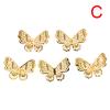 50 шт./компл. золотые металлические филигранные полые подвески-бабочки ремесло DIY изготовление ювелирных изделий
