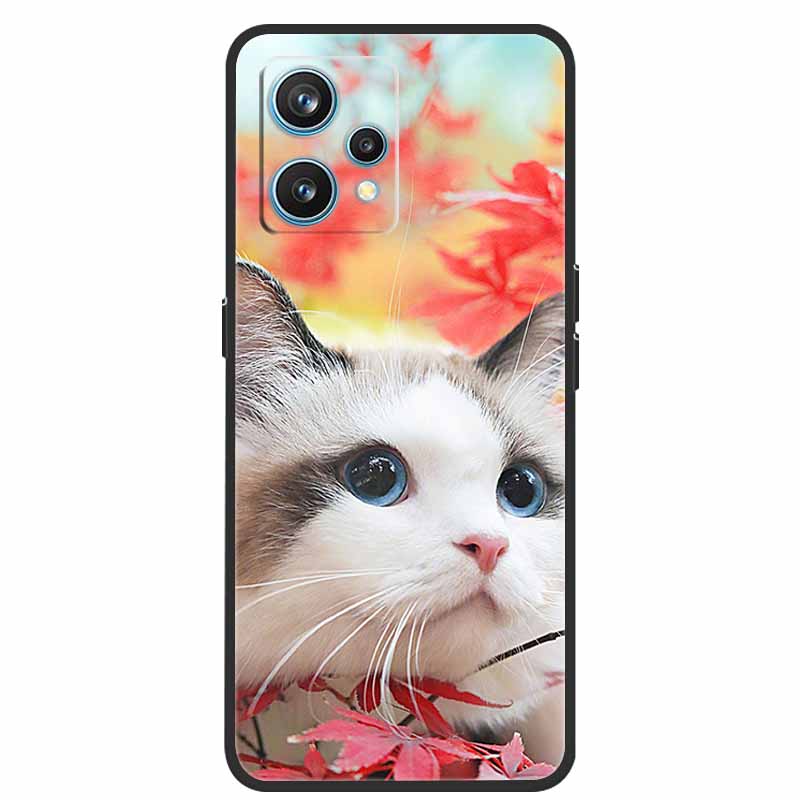 Чехол для Realme 9 RMX3521 Ударопрочный Мягкий силикон ТПУ Задняя крышка Для телефона Realme9 4G Чехлы Realme 9 6,4 дюйма Милый мультяшный чехол-сумка