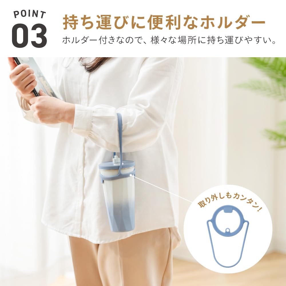 Takeda Corporation [Tumbler with Straw, Insulated, ColdHot] Gradient Green, 9.15 x 9.15 x 19.15 cm, Straw Tumbler, 480ml, GCGR (STT-480GCGR)