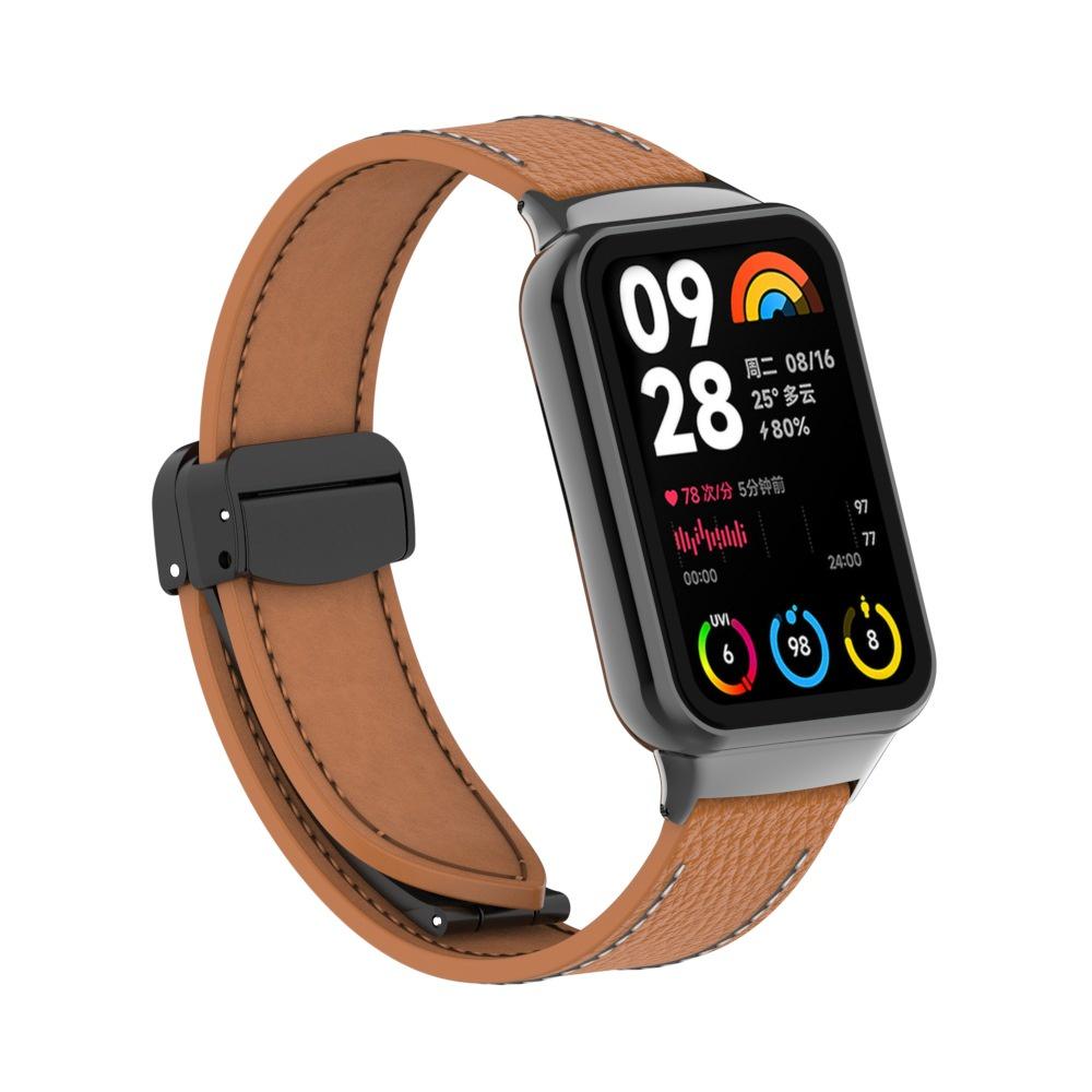 Кожаный сменный браслет с магнитным ремешком для Xiaomi Band 8 Pro, аксессуары для Miband 8 Pro