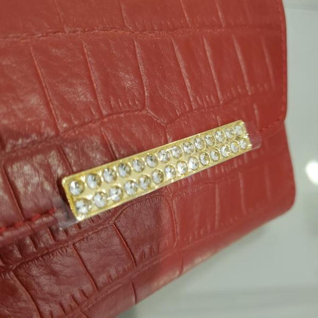 moncross REAW19165 Women's Cubic Point Cowhide Half Wallet