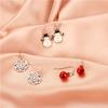 Christmas Ornaments Creative Christmas Tree Earrings Simple Snowman Bell Earrings Female