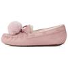 Кожаные туфли на плоской подошве с бантом Pom Pom женские туфли на плоской подошве розово-серые 1138651-RSGRY