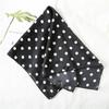 Women Elegant Polka Dot Printed Bandanas Square Scarf Fashion Soft Satin Head Scarf  Handkerchief