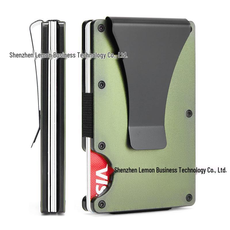 Ultra-Thin RFID Aluminum Alloy Anti-Theft Card Holder Wallet