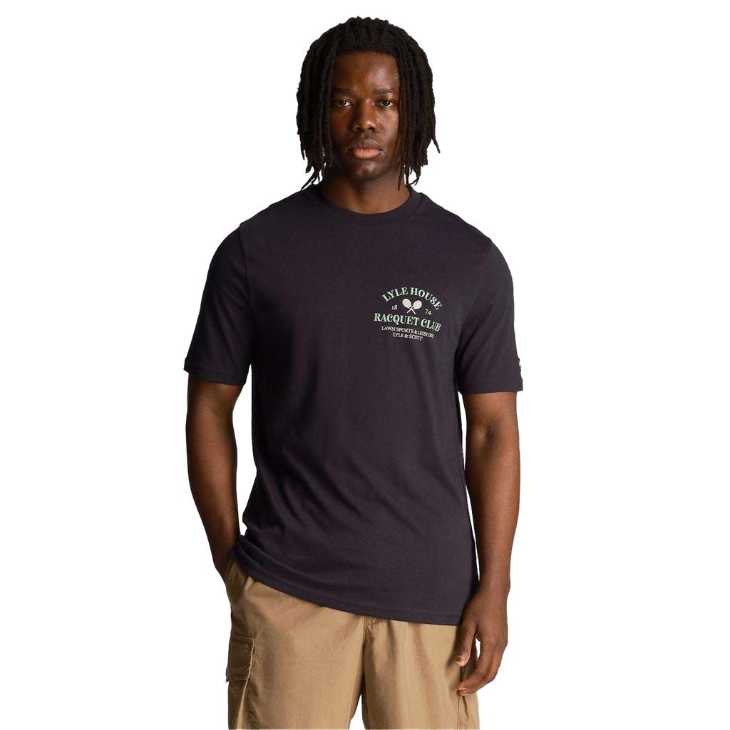 Lyle & Scott Mens Racquet Club Graphic T-Shirt