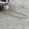 THE BORING Pearl and Ball Silver Necklace