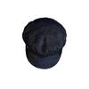 Street Color Solid Style Navy Flat Top Cap Breathable Fabric Urban Casual Wear