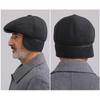 Middle Age Earflap Cap With Ear Flap Flat Caps Quality Men Berets  Men