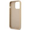 Guess Guhcp14Lpsatle Iphone 14 Pro 6,1 Beżowy/Beige Hardcase Saffianotriangle Logo