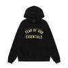 Mens Oversized Hooded Sweatshirt With Front Heat-Pressed Streetwear Casual Pullover Cotton Long Sleeve