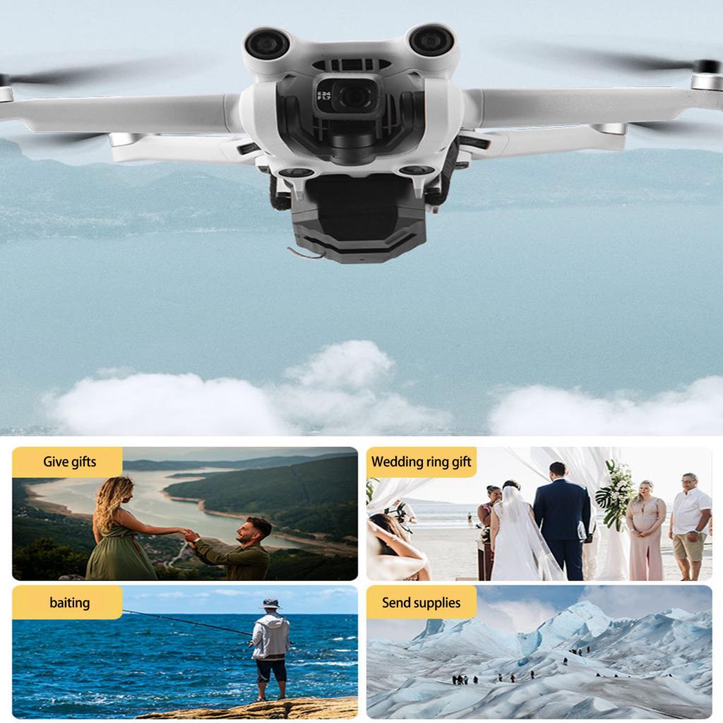 Drones Airdrops Delivery Mechanism Remote Controls for 4K/4PRO, Safe with Straps Installation