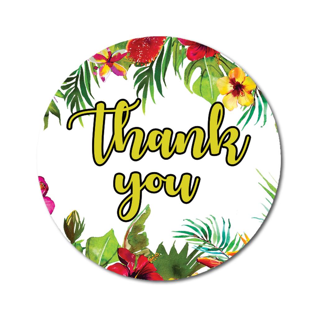 Darling Souvenir Border Round Classic Thank You Stickers 45 Pcs Non Customized-1.6
