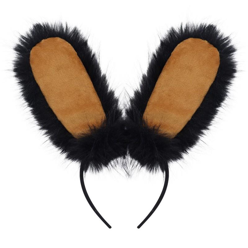 Handmade Plush Rabbit Ear Headband Cosplay Accessory Anime Convention Costume Party