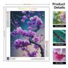 DIY Алмазная вышивка Картина Фиолетовый цветок с украшением дома Вышивка крестиком Алмазная мозаика 30x40 см/12x16 дюймов