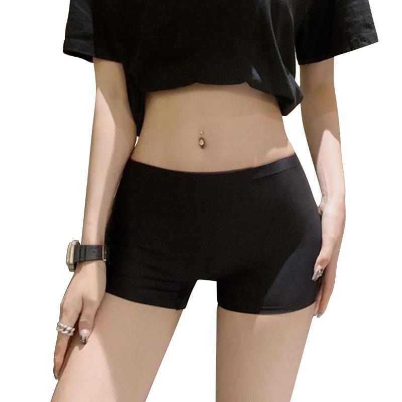 1 шт. нейлоновые утепленные шорты женские трусы-боксеры без следов трусы с высокой талией защитные трусы шелковое бесшовное дышащее нижнее белье