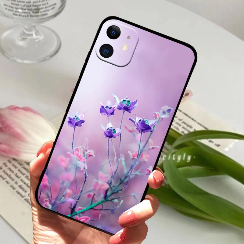 Для чехлов iPhone 12 A2403 Матовый Мягкий Силикон ТПУ Чехлы для Телефона Для iPhone 12 mini Животный Узор Coque Бампер A2399 Fundas