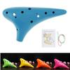 12 Hole Resin Plastic Ocarina Alto Tone C Flute Music Instrument