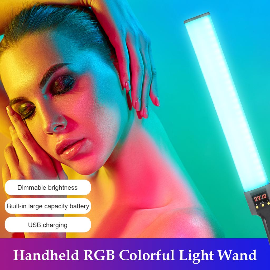 Andoer 20 Вт красочный ручной светильник RGB с палочкой для профессионального фотографического освещения 300 яркий свет