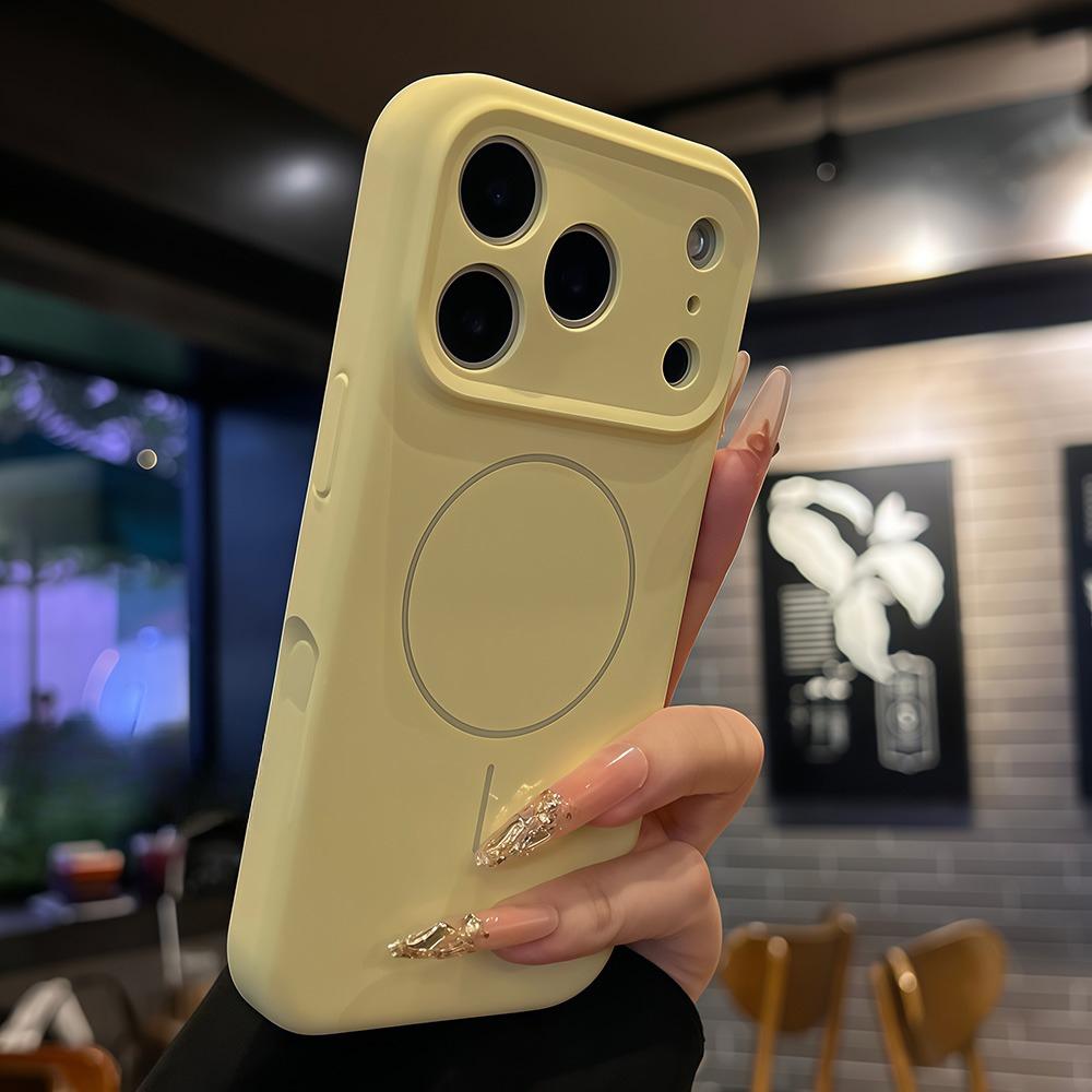Матовый чехол-ремешок Magsafe конфетного цвета для iPhone 16 17 Pro Max Air 15 14 Plus 12 13 11 Ремешок на запястье Жидкий силиконовый чехол